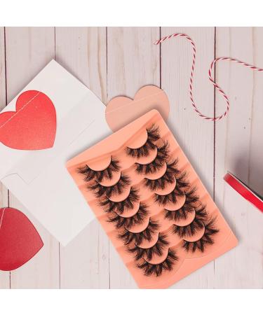 Mavphnee 20MM 6D Curly Fluffy Mink Eyelashes - Dramatic Fox Eye Lash Strip with Volume and Thickness - Buy Online on GoSupps.com