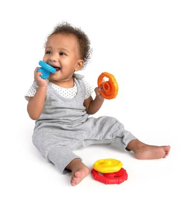 Buy Baby Einstein 12356 Stack & Teethe - 5-Part Multicolored Bite Ring & Toy Set for Babies | Easy to Grab & Stack Perfect for Early Development - Buy Online on GoSupps.com
