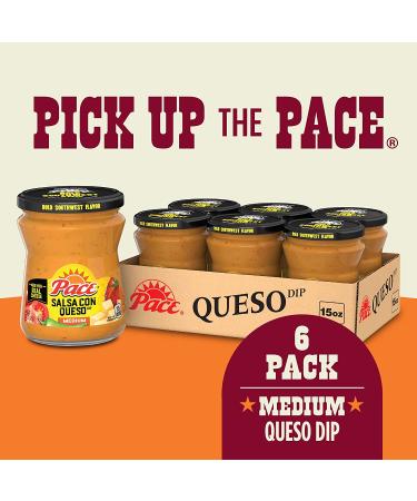 Delicious Pace Salsa Con Queso Cheese Dip - Perfect for Nachos - 15oz Jar (Pack of 6) - Buy Online on GoSupps.com