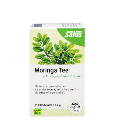 Salus Salus - Moringa Tea - 1 x 15 filter bags (21 g) - herbal tea - full-bodied taste thanks to bioactive plant substances a) - organic