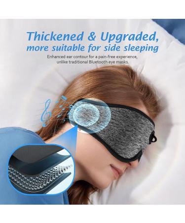 Bluetooth Sleep Headphones & White Noise Sleep Mask | 3D Eye Mask with 38 Soothing Sounds | 16hrs Playtime | Light Blocking | Auto-Off Timer | Best Sleep Accessory - Buy Online on GoSupps.com