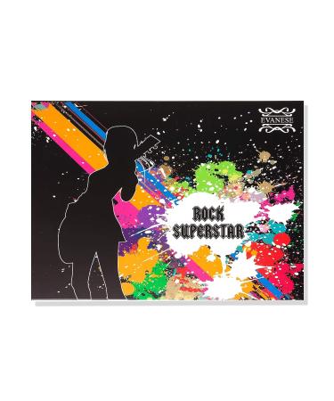 Evanese Beauty 35 Color High Pigment Eyeshadow Palette - Rock Superstar | Long-lasting Makeup Palette - Buy Online on GoSupps.com