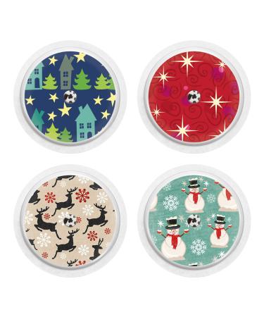 Set of 4 - Stickers for FreeStyle Libre sensors 1106-set-fba