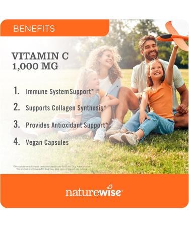 NatureWise Vitamin D3 5000IU (125mg) 90 Count + Extra Strength Vitamin C 1000mg Capsules 60 Count - Bundle for Daily Immune Support Bone & Heart Health - Gluten Free Non-GMO - Buy Online on GoSupps.com