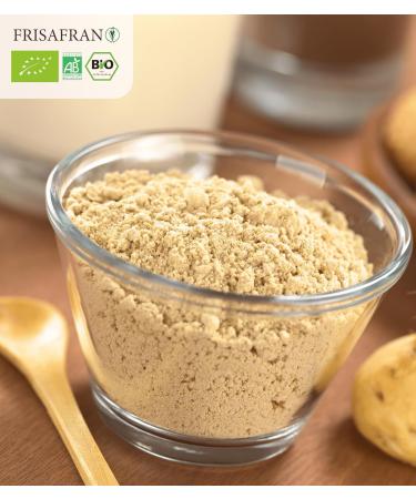 FRISAFRAN | Maca Powder Organic 100g | Gelatinized | Cream | Maca Root from Peru 100% | Mental Energy and Fertility | Peruvian | Organic maca | Natural and Pure | Maca Yellow | Raw Maca | Root - Buy Online on GoSupps.com