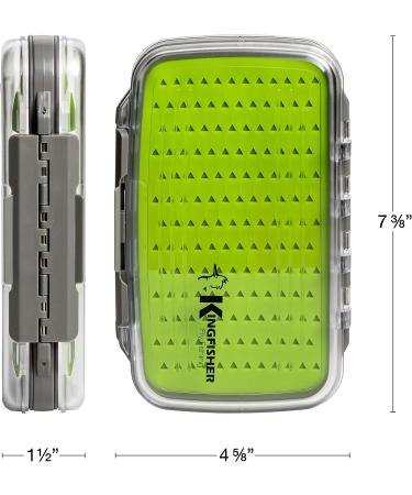 Kingfisher Double Sided Clear Silicone Fly Box X-Small - Waterproof | Fly Fishing Essential - Buy Online on GoSupps.com