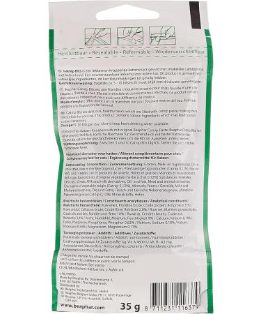 Beaphar Catnip Bits 35g - Natural Catnip Treat for Feline Enrichment - Buy Online on GoSupps.com