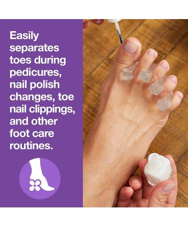 ZenToes Gel Toe Separators - Set of 2 Toe Spacers for Pedicure, Nail Polish, and Toenail Trimming (Clear) - Buy Online on GoSupps.com
