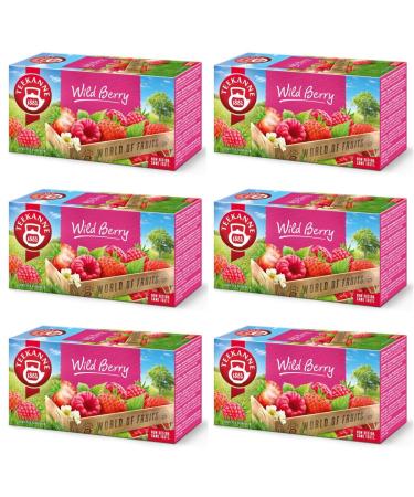 DEKOND TEEKANNE WILD BERRY- Wild fruit tea with wild berries - Strawberry and raspberry aroma - 6 x 20