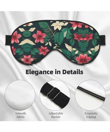 Buy Flower Leaf Print Unisex Sleeping Eye Mask - Soft Comfortable Light-Blocking - Perfect for Travel & Sleep - Buy Online on GoSupps.com