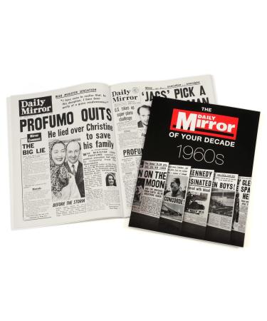 Signature gifts - Newspaper Headlines of Your Decade - Biggest News Stories From Your Era - Nostalgia Keepsake Gift (1960s)