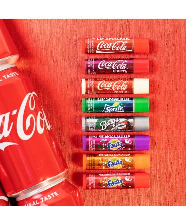 Lip Smacker Flavored Lip Balm Tropic Fever 8 Count Pack of 1 with Lip Smacker Coca-Cola Flavored Balm 8 Moisturizing Lip Balms Assortment - Buy Online on GoSupps.com