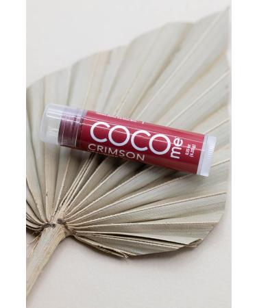 CocoMe Color Tinted Lip Balm (Crimson) -All Natural Organic Coconut Oil and Beeswax for moisture and nourishment - Buy Online on GoSupps.com