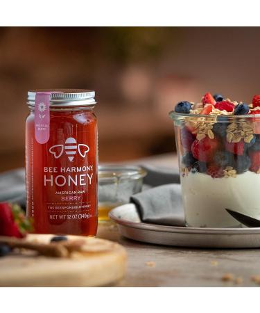 Buy BEE HARMONY American Berry Honey - 12 OZ | Natural Sweetener - Buy Online on GoSupps.com