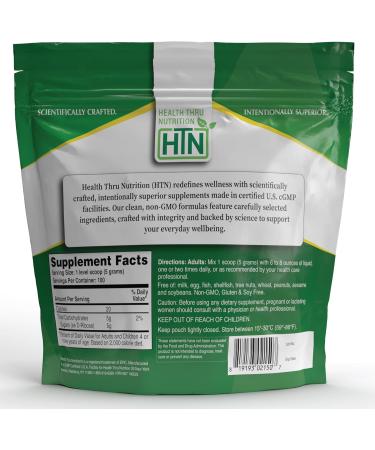 Health Thru Nutrition D-Ribose Pure Powder 500 Grams | 5 Grams Per Serving | Cellular Energy Support | Non-GMO Ribose Dietary Supplement (500g 17.6 oz) - Buy Online on GoSupps.com
