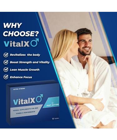 VitalX 10 Tablets - Stronger Power & Performance - Fast-Acting Natural Formula - Buy Online on GoSupps.com