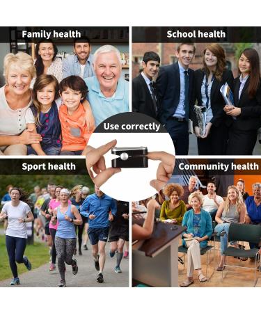 LOVEWEE Upgraded Pulse Oximeter - SpO2 & Heart Rate Monitor with Large OLED Display | Portable Fingertip Oximetry (Black-Silver) - Fast International Shipping - Buy Online on GoSupps.com