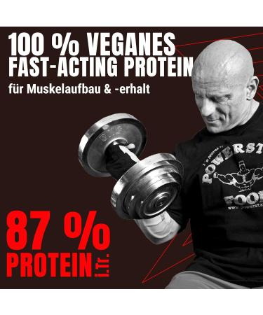 Powerstar Soy 90+ | 1kg Soy Protein Isolate | Sugar-Free | Vegan & Lactose-Free | 93% Protein | Made in Germany | Non-GMO Vegetable Protein Powder | Strawberry Flavor - Buy Online on GoSupps.com