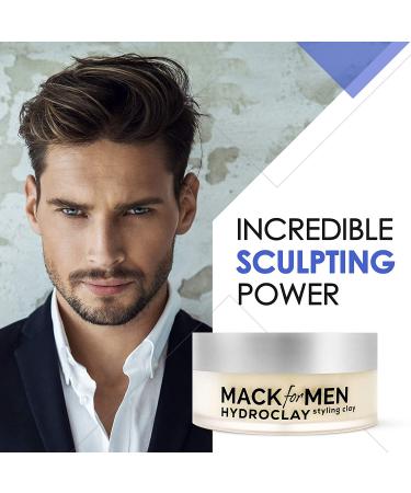 Mack for Men HydroClay Premium Hair Clay with Organic Beeswax - 2.5 oz - Buy Online on GoSupps.com