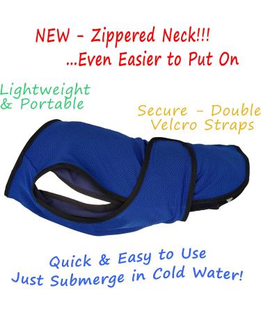 Lautus Pets XXL Dog Cooling Vest - Blue 2XL Lightweight Jacket for Extra Extra Large Dogs (75cm) | Ideal for German Shepherds & Bernese | Stay Cool in Hot Weather - Buy Online on GoSupps.com