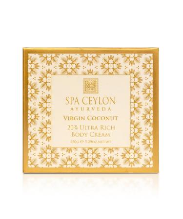 SPA CEYLON Virgin Coconut Body Cream 20% - Hydrating Skin Repair Even Skin Tone All Skin Types - International Shipping Available - Buy Online on GoSupps.com