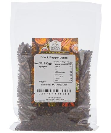 Old India Black Peppercorns 250g 250 g (Pack of 1) - Buy Online on GoSupps.com