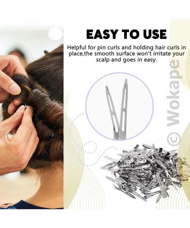 Wokape 100Pcs 1.4 Inch Metal Duck Billed Hair Clips for Women Styling, Silver Alligator Clips for Hair - Pack of 100 - Buy Online on GoSupps.com