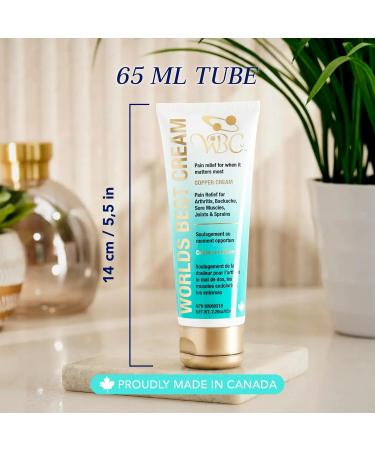 Worlds Best Cream Natural Arthritis Pain Relief Cream using the Power of Copper (65 ml Tube -3Pack) - Buy Online on GoSupps.com