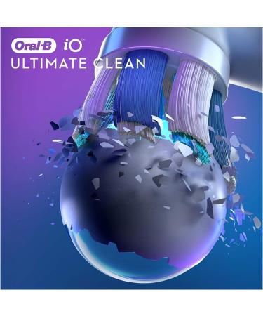 Oral-B iO Ultimate Clean Electric Toothbrush Head - Twisted & Angled Bristles for Deeper Plaque Removal - Pack of 4 - White 4 Count - Fits Mailbox - 1 Pack - Buy Online on GoSupps.com