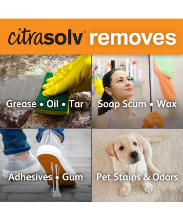 Citra Solv Concentrated Household Cleaner & Degreaser - Valencia Orange Scent | Natural Biodegradable & Effective | 16 Fl Oz Made in USA - Buy Online on GoSupps.com