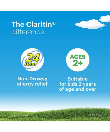 Claritin Kids Non-Drowsy 24-Hour Allergy Relief Chewables - Grape Flavor (60 Count) - Buy Online on GoSupps.com