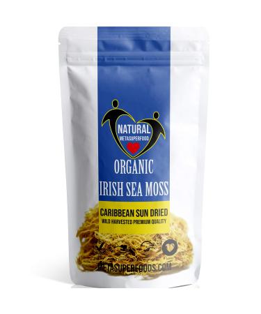 Dried Irish Sea Moss 100g | Caribbean Sea Moss | UK Made | Vegan | Wild Harvested | Non GMO | Natural Vitamins & Minerals | Dr Sebi
