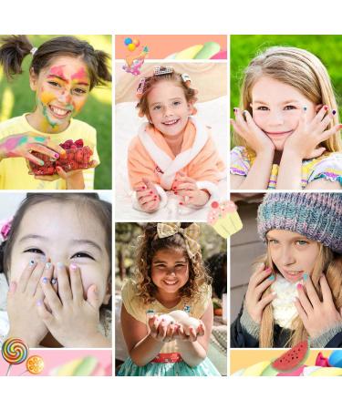 ETYJO Kids Nail Polish Set - 12 Rainbow Colors | Quick Dry Peel-Off Non-Toxic Varnish | Nail Art Sticker Gift Kit for Girls 3+ | Water-Based Children's Nail Polish - Buy Online on GoSupps.com