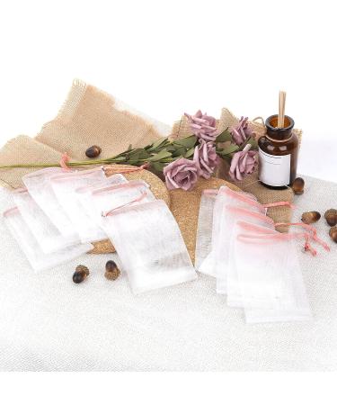 Cobahom 12 Pcs Pink Soap Bags for Handmade Soap - Mesh Foaming Net Sack with Drawstring for Bath & Shower - Buy Online on GoSupps.com