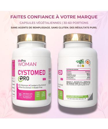 Cranberry g lules 5x Puissance + D-Mannose 2000mg Cystomed Triple Action 120 G lules avec 192 5mg PACs Standardis s + Extrait de Pin Cranberry G lules Scientifiquement Valid es (EFSA/PubMed) - Buy Online on GoSupps.com