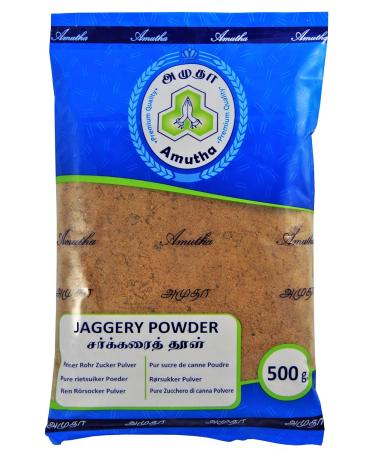 Buy Amutha Jaggery Powder - Natural Cane Sugar 500g | Premium Quality Healthy Sweetener for Baking & Cooking - International Shipping Available - Buy Online on GoSupps.com