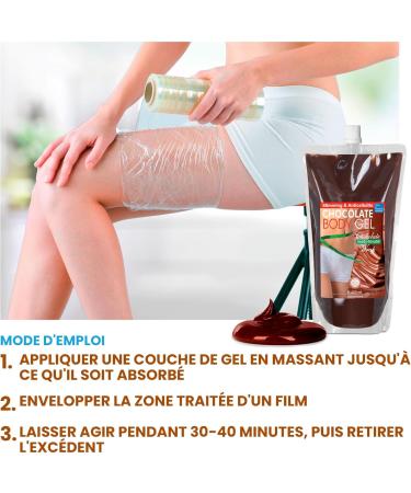 Chocolate Gel 500 ML Slimming Wrap Anti-cellulite Massage Gel Fat Burner Relaxing - Buy Online on GoSupps.com