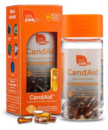 Zahler CandAid Supports Intestinal Health & Yeast Balance 60 Timed Release Capsules