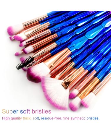 20-Piece Professional Makeup Brush Set - Essential Cosmetic Tools for Face Eyes and Lips - Buy Online on GoSupps.com