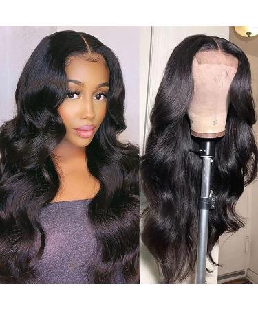 NewYou Body Wave Lace Front Wig 16 Inch 4x4 Lace Closure Pre Plucked Human Hair Wigs for Black Women 150% Density - Brazilian Virgin Human Hair Natural Color - Buy Online on GoSupps.com