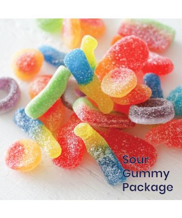 c'est BON BON - Irresistible Sour Gummy Assortment - Gluten-Free Treats for Sharing - A Mix of Sour Flavors and Freshness - Quality and Variety - Crafted for all Sweets Lovers - Pack of 6 Bags - Buy Online on GoSupps.com