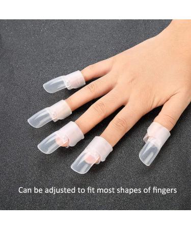 Buy 10 Set Nail Polish Lacquer Protection Holders - Transparent Manicure Nail Art Tip Covers for Perfect Shielding - International Shipping Available - Buy Online on GoSupps.com