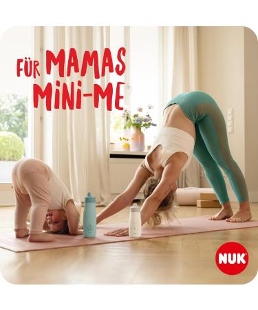 NUK Mini-Me Flip Straw Water Bottle for Toddlers | 12+ Months | 450 ml | Spill-Proof & Stable | Mint/Dot Green | Ideal Children s Hydration Solution - Buy Online on GoSupps.com