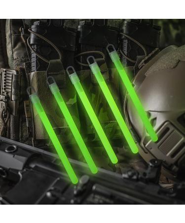 M-Tac Bright Glow Sticks 6 inch - 24 Hours Duration - Emergency Chem Light Sticks - 5 Pack Green