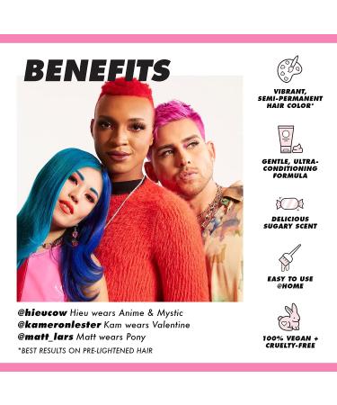 Lime Crime Unicorn Hair Dye: Mauve Full Coverage - Vegan & Cruelty-Free Semi-Permanent Color - Buy Online on GoSupps.com