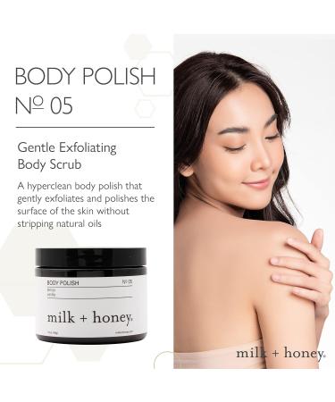 Milk + Honey Exfoliating Body Polish No. 5 - Coconut Vanilla & Lemon | Unisex Body Scrub - 7 oz - International Shipping Available - Buy Online on GoSupps.com