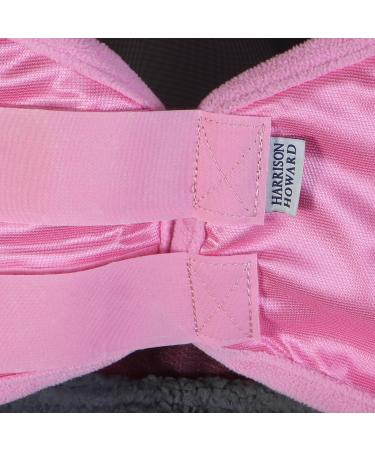 Harrison Howard Caremaster Pro Luminous Horse Fly Mask - Large Eye Space Long Nose Ears & UV Protection for Thoroughbred Horses - Pink - Buy Online on GoSupps.com