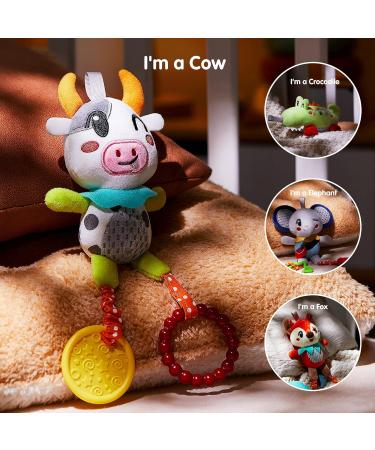 Tumama Kids Baby Hanging Toys - Animal Rattles for 0-12 Months | Stroller & Bed Activity Set (4-Pack) | Perfect Birthday Gifts for Newborn Girls - Buy Online on GoSupps.com