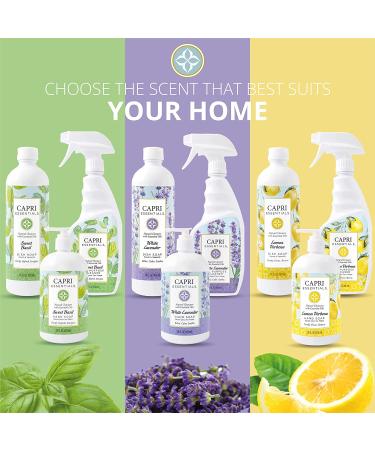 Capri Essentials Lemon Verbena All-Purpose Cleaner â€“ Natural Essential Oils Household Spray (23 oz) - Buy Online on GoSupps.com