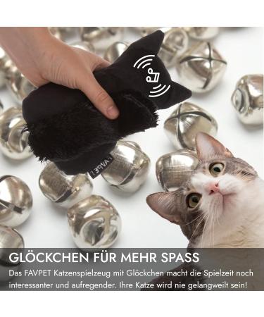 Favpet Plush Cat Toys with Bells - Cuddly Pillows & Plush Kittens for Cats | Soft & Durable Cat Toys | Perfect for Playtime - Buy Online on GoSupps.com